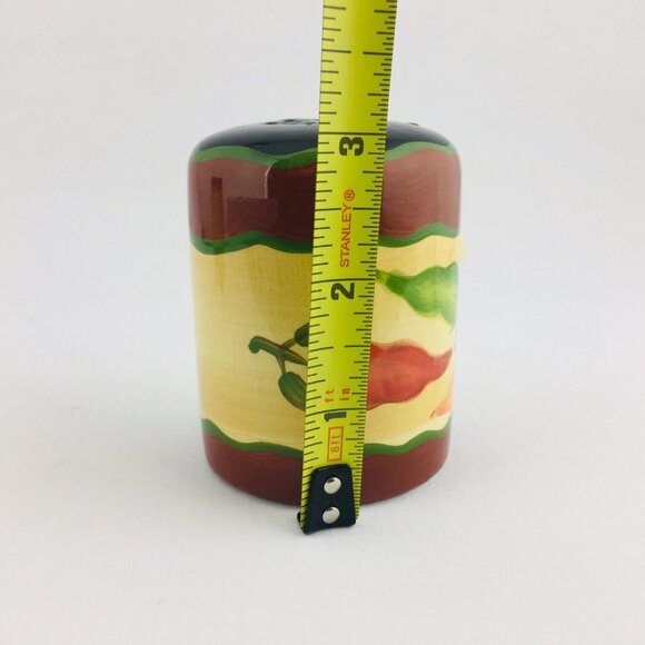 THE MAIN INGREDIENTS Southwestern Chili Peppers Stoneware Salt Pepper Shaker Set - Picture 7 of 9